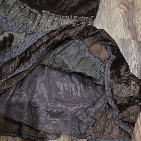 Vintage Younique Chocolate Tiered Skirt - Picture 9 of 9